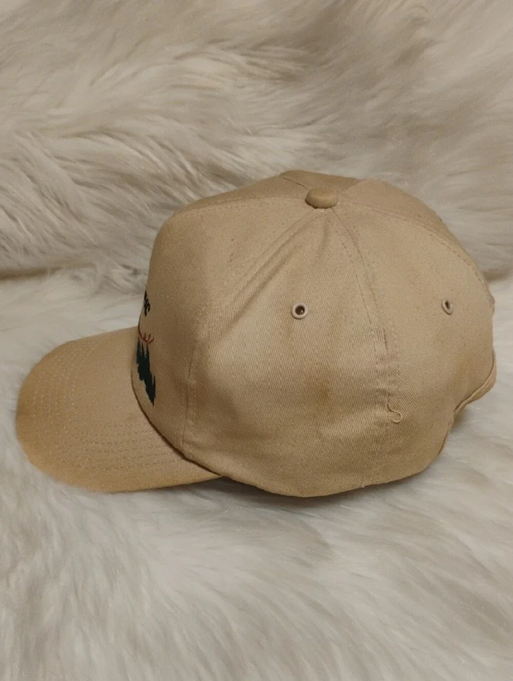 (C-75) STIHL 2001 Vintage Men's Beige Eagle Embroidered Cap